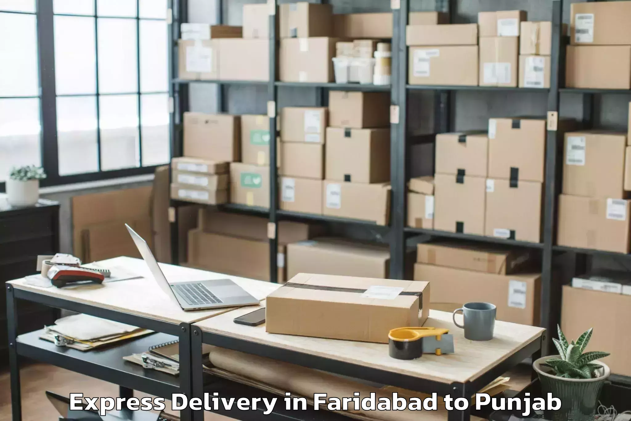 Get Faridabad to Samrala Express Delivery